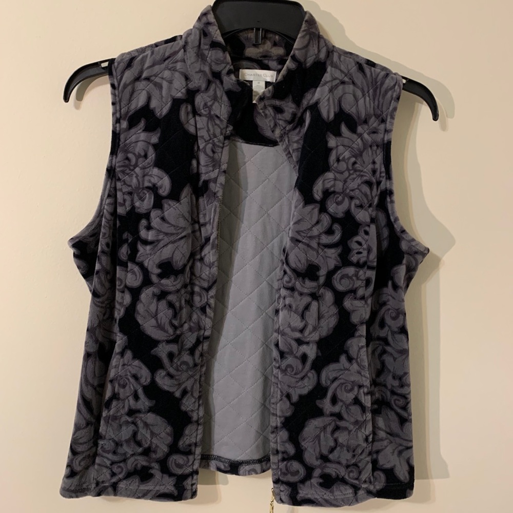 Charter Club Velour Vest, size: Medium